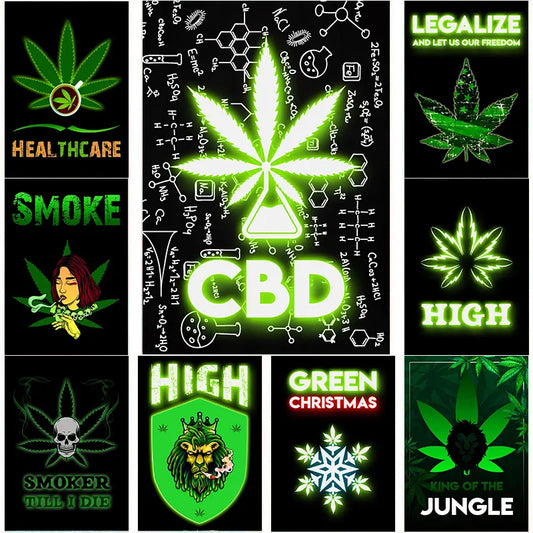 POSTER WEED NEON