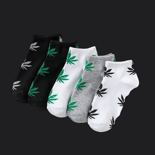 chaussettes basse cannabis