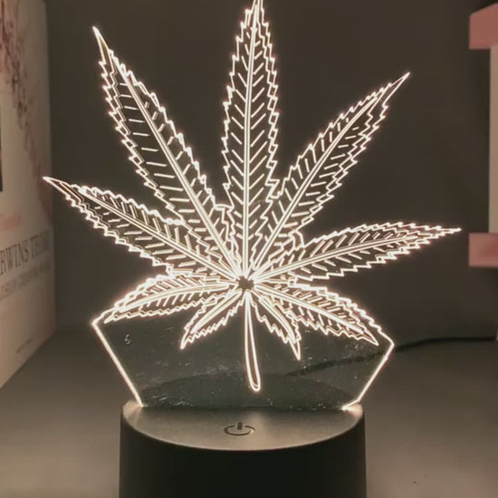 lampe led 3d weed